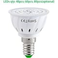 Miniatyrbild 2 av 4: AC220V Full Spectrum LED-växtlampa E14 med 60 LED-växtlampa för hydroponisk växthus inomhusväxter