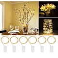 Miniatyrbilde 5 av 7: Eventyrlige lyslenker, 6-pakning 7ft 20 LED stjernelys CR2032 Batt