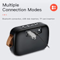 Pikkukuva 2 / 5: Kannettava langaton Bluetooth-kaiutin ulkokäyttöön Ipx7 vedenkestävä Hifi-subwoofer Kannettava ääni Tukee Bluetooth/Usb/TF/Fm