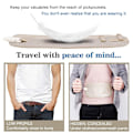 Pikkukuva 4 / 5: Matkarahan vyölaukku piilotettu lompakko passi raha vyölaukku Slim Secret Security Travel Bag Chest Pack