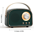 Pikkukuva 2 / 5: Retro Bluetooth-kaiutin, langaton vintage-kaiutin, ulkotilojen langaton kannettava Bluetooth-kaiutin