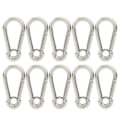 Miniatyrbillede 2 af 8: 10 stk. Snap Hook Fjeder Karabiner Klips Spænde Rustfrit Stål til Camping Klatring Hængning M5