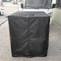 Miniatyrbillede 2 af 5: IBC Vandtank Presenning 1000 L Regnvand Tank Container Dæksel med Lynlås Vindtæt Anti-UV Rivfast