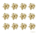 Miniatyrbilde 1 av 5: 12 stk. Kunstige juleblomster, juleblomster julestjerne, blomster
