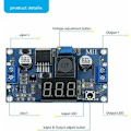 Miniatyrbild 3 av 5: 2 st DC-DC Buck Spänningsomvandlare Strömförsörjningsmodul Stabil Justerbar Steg-Ner-Modul 36V 24V 12V till 5V 2A Strömförsörjningsmodul med LED-display——