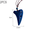 Miniatyrbillede 2 af 5: 2 stk. 6-huls keramisk mini ocarina med snor, begynder