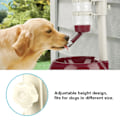 Miniatyrbillede 8 af 8: Justerbar Hundefoder Dispenser Drikkeskål Feeder til Kæledyr Katte Hunde Brun