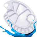 Miniatyrbillede 1 af 7: 1Ps Stor Maling Bakke Palet, Plast Maling Palet, Non-Stick Pal