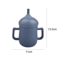 Miniatyrbillede 2 af 5: Silikone Sippy Cup med blød tud, spildsikker låg, skridsikker