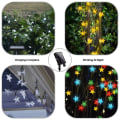 Miniatyrbilde 5 av 5: Solar Star String Lights 39.3ft 100LED Fairy Lights med 8 moduser