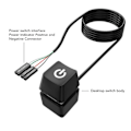 Miniatyrbild 5 av 8: PC-strömbrytare förlängningskabel extern flexibilitet PC-strömbrytare strömförsörjningskontroll adapterkabel datorvärdsknapp 5 meter/16,4 fot