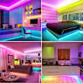 Miniatyrbillede 5 af 5: 6M 5050 RGB LED-strimmel, lysstrimmel styret via fjernbetjening