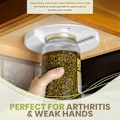 Miniatyrbillede 5 af 6: Under Cabinet Jar Opener - Undermount Lid Gripper Tool Easily