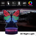 Miniatyrbild 3 av 5: Cool 3D nattlampa kreativ presentljus Sänglampa led-lampa