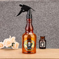 Pikkukuva 3 / 9: 650 ml Vintage täytettävä vesisuihkepullo parturi-kampaamo suihkepullo hiustyökalu (ruskea)