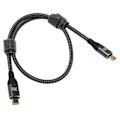 Miniatyrbild 2 av 8: USB C till USB C Kabel 0.5m Hane till Hane PD240W PD3.1 E Mark Chip Nylon Typ C Laddningskabel för Laptop Telefon Tablet