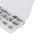 Miniatyrbillede 5 af 8: 400 stk. E-klips Circlips Sikringsringe 604 Rustfrit Stål Sortiment Sæt Kit til Lejer