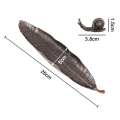 Miniatyrbillede 5 af 8: Holdbar Legering Blad Røgelseholder med Sød Snegl,