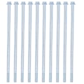 Miniatyrbillede 2 af 8: 10 stk Halvgevind Bolte Fint Gevind Kulstofstål Robust Forlænget Hex Halv Tand Bolte 10x265