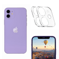 Miniatyrbillede 2 af 8: [2-pak] iPhone 11/12 linsebeskyttelse i hærdet glas
