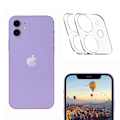 Pikkukuva 2 / 8: [2-Pack] iPhone 11/12 Linsskydd I Härdat Glas