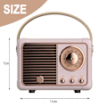 Pikkukuva 2 / 5: Retro Bluetooth-kaiutin, Vintage-sisustus, Pieni langaton Bluetooth-kaiutin, Söpö vanhanaikainen tyyli