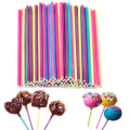 Miniatyrbild 2 av 9: 100 st Lollipop-pinnar, Marshmallow-pinnar, Livsmedelssäkerhet Kreativa Multifunktionella Lollipop Sucker-pinnar 150*3,5 mm