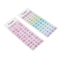 Miniatyrbillede 3 af 10: 2 stk. tastaturklistermærker, farverige, engelsk sprog, støvtæt, vandtæt belægning, PVC-materiale, computertastaturklistermærker A