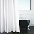 Miniatyrbillede 2 af 4: Almindelig bruseforhæng - Hvid 180 x 220 cm - Ekstra lang