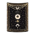 Miniatyrbillede 1 af 5: Månefase Gobelin Mystisk Konstellation Stjernehimmel Tarot Kort Vægophæng Æstetisk Retro Astrologi Vægkunst til Soveværelse Stue Sort