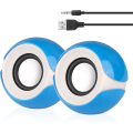 Miniatyrbilde 1 av 6: USB-høyttalere for datamaskin, små høyttalere for bærbar PC, stasjonær PC og Netbook