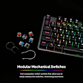 Miniatyrbilde 4 av 8: Tecware Phantom 87 Key Mekanisk Tastatur, RGB LED, Outemu