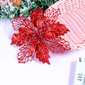 Miniatyrbillede 8 af 8: Toyvian 12 stk. Juletræspynt Glitter Poinsettia