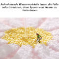 Miniatyrbillede 7 af 7: Blå bademåtte sød tusindfryd bademåtte skridsikker vaskbar bademåtte hvid og gul blomst bademåtte blød brusebadsmåtte absorberende bademåtte 60x120cm