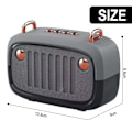 Miniatyrbild 2 av 5: Bluetooth-högtalare, trådlös vintage-högtalare, utomhus trådlös bärbar Bluetooth-högtalare