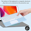 Miniatyrbild 5 av 5: Bluetooth Keyboard Touch, Wireless Keyboard Ultra-Slim Portable with Trackpad, Built-in Rechargeable Battery - Blue