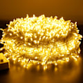 Miniatyrbild 1 av 7: 300 LED ljusslingor för inomhus- och utomhusbruk - varmvit - pluggtyp