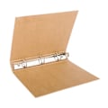 Miniatyrbillede 1 af 5: 3 Ring Binder Folio 8.3x11.0in Retro Kraft Papir Stil Stærk Kobber Filmappe til Dokumenter Papirer Bøger
