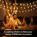 Miniatyrbilde 5 av 8: Lepro Lichterkette Kugeln 13M 100 LEDs, Partybeleuchtung Außen
