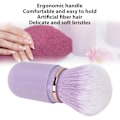 Miniatyrbilde 7 av 8: Neglebørsteskapselformet bærbar innfellbar kunstig fiber neglepulverbørste for Blusher Purple