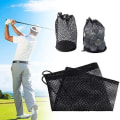 Miniatyrbillede 5 af 5: Yoga opbevaringspose i mesh - Holdbar nylon mesh pose med snørelukning - Mesh