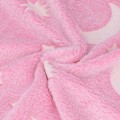 Miniatyrbillede 2 af 5: Glødende polyestertæppe blødt og varmt fuzzy tæppe til seng sofa sofa alle sæsonerPink
