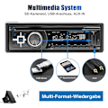 Pikkukuva 4 / 5: Autoradio mit CD-DVD-Player, MP3, USB, Bluetooth, FM-AUX-Eingang, Radio Single 1 DIN