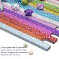 Pikkukuva 5 / 6: Origami Star Papperspaket DIY-papper-360/520 ark-Multicolour Flash