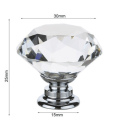 Miniatyrbilde 3 av 7: Krystallglass skap skuffeknapp diamant skuffedør knotter