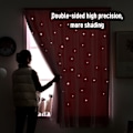 Miniatyrbild 3 av 7: Lekfull Inredning för Mångsidig Användning, Laserteknik Stjärnhimmeleffekt Dubbellagersdesign Mörkläggningsegenskaper för Flickrumsinredning, 0,7x1,0M