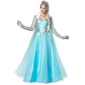 Voksen kvinde prinsesse Elsa kostume til jule-cosplay S