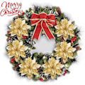 Miniatyrbilde 5 av 5: 12 stk. Kunstige juleblomster, juleblomster julestjerne, blomster
