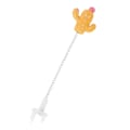 Miniatyrbillede 4 af 5: Kat Teaser Stick Metal Wire Spring Kattespil Plys Teaser Wand Legetøj med Tegneseriefigur