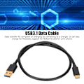 Miniatyrbillede 3 af 5: USB3.1 datakabel type A han til type C han kabel til computer mobiltelefon 0,5 m / 1,6 ft